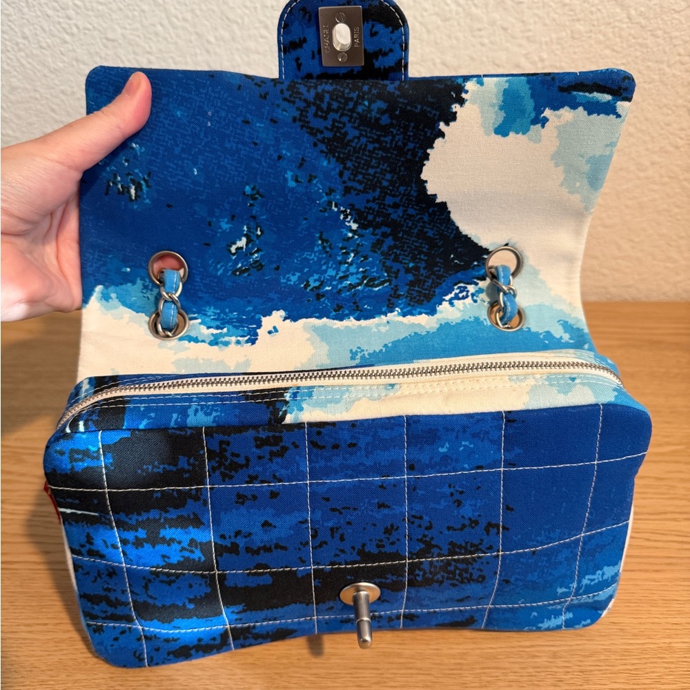 SOLD Chanel Vintage Surfline Flap Bag - Picture 3 of 15